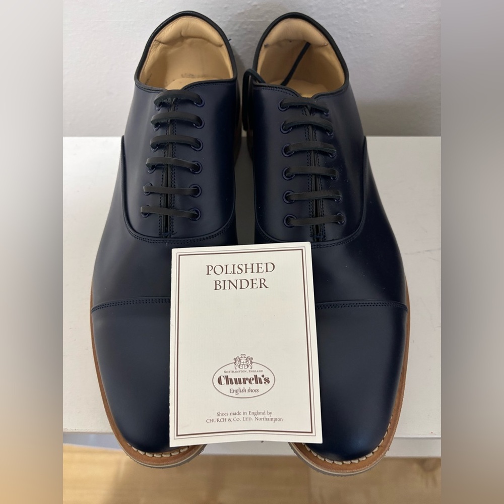 Church’s Hirst 2 Navy Leather Derby Shoes